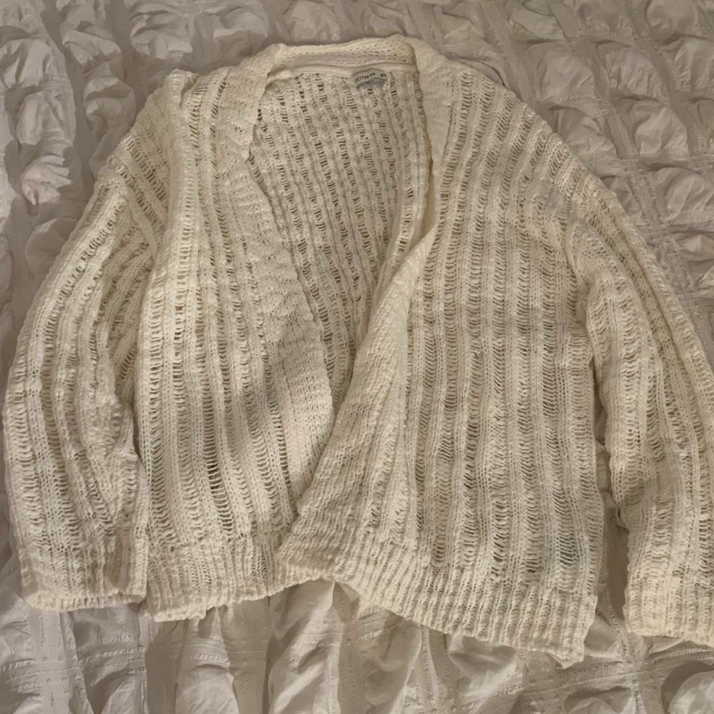 Cozy white cardigan